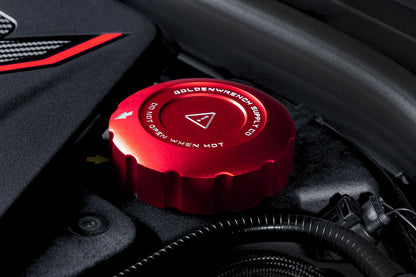 Goldenwrench Blackline Performance BMW M Car (S63 / S68) Engine Cap Cover Set - Edition Red-Exterior-Silicon Valley Bimmer
