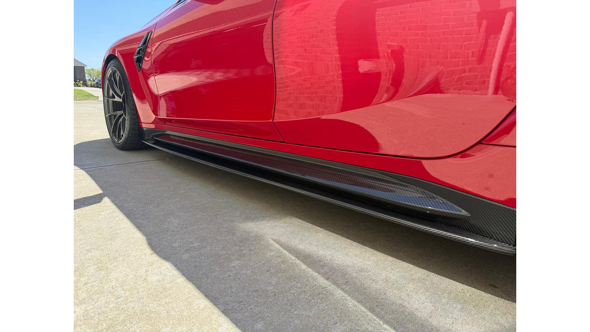 NWCarbon Haus G8X Dry Carbon Fiber Side Skirt Extensions