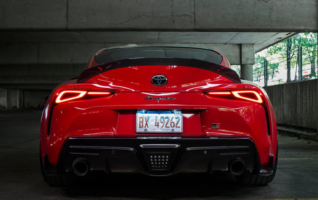 IND A90 Supra Exhaust Tip Set - Matte Black-Exhaust-Silicon Valley Bimmer