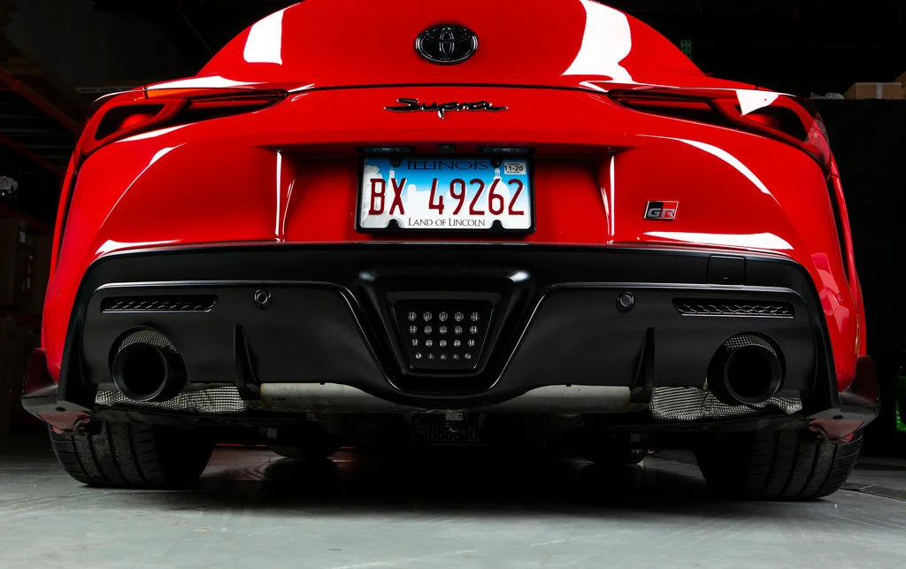 IND A90 Supra Exhaust Tip Set - Matte Black-Exhaust-Silicon Valley Bimmer