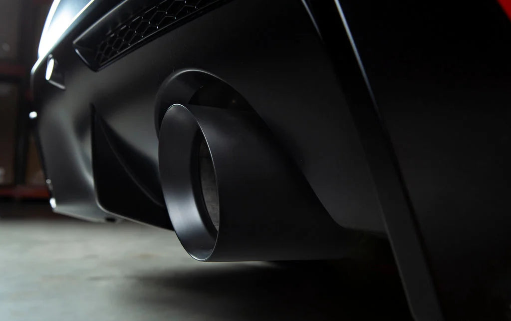 IND A90 Supra Exhaust Tip Set - Matte Black-Exhaust-Silicon Valley Bimmer