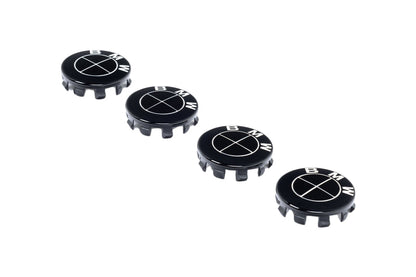 IND Black Series Wheel Center Cap Set - 56mm-Wheels-Silicon Valley Bimmer