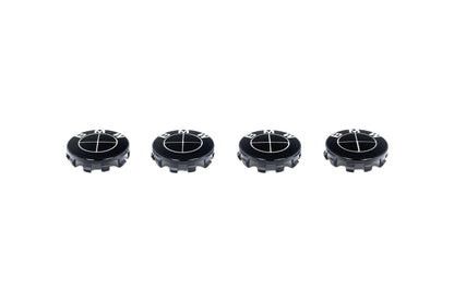 IND Black Series Wheel Center Cap Set - 56mm-Wheels-Silicon Valley Bimmer