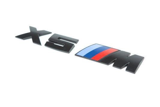 IND E70 X5M Painted Trunk Emblem-Exterior-Silicon Valley Bimmer