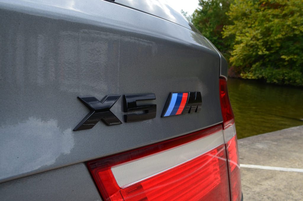 IND E70 X5M Painted Trunk Emblem-Exterior-Silicon Valley Bimmer