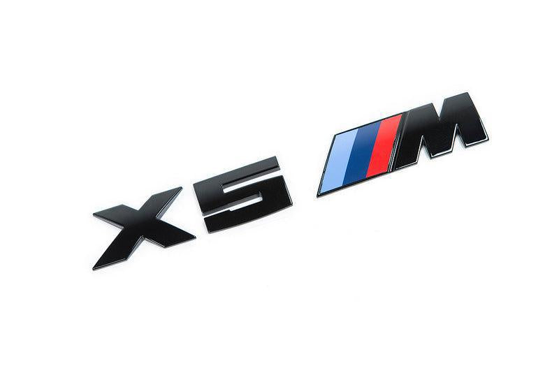IND E70 X5M Painted Trunk Emblem-Exterior-Silicon Valley Bimmer