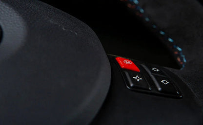 IND E82 1M Red M Steering Wheel Button-Interior-Silicon Valley Bimmer