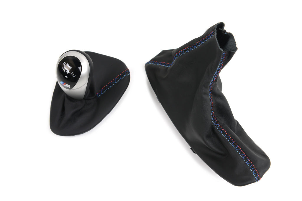 IND E9X M3 Tri-Color Leather Shift Boot-Interior-Silicon Valley Bimmer