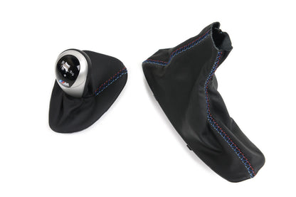 IND E9X M3 Tri-Color Leather Shift Boot-Interior-Silicon Valley Bimmer