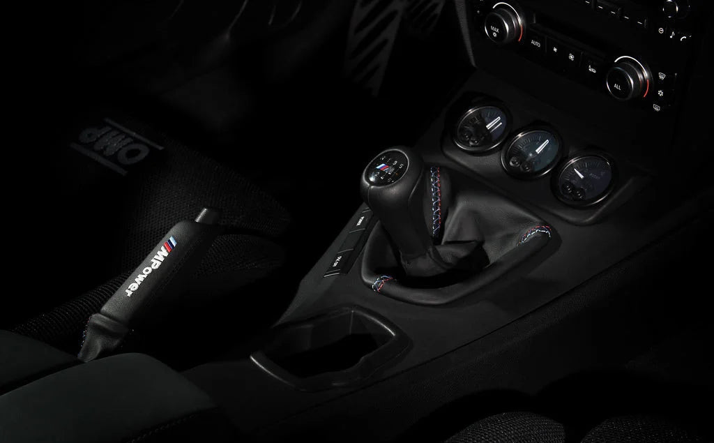 IND E9X M3 Tri-Color Leather Shift Boot-Interior-Silicon Valley Bimmer