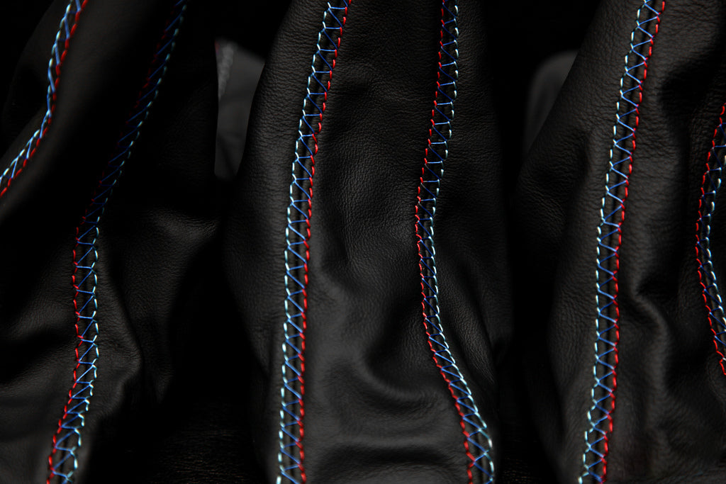 IND E9X M3 Tri-Color Leather Shift Boot-Interior-Silicon Valley Bimmer