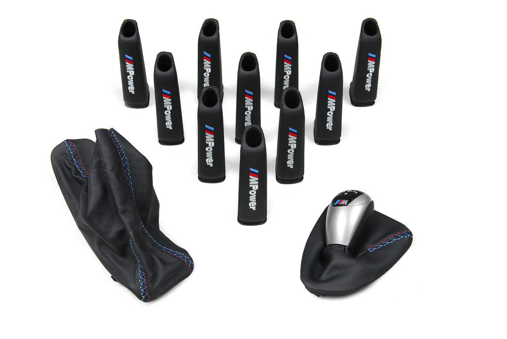 IND E9X M3 Tri-Color Leather Shift Boot-Interior-Silicon Valley Bimmer