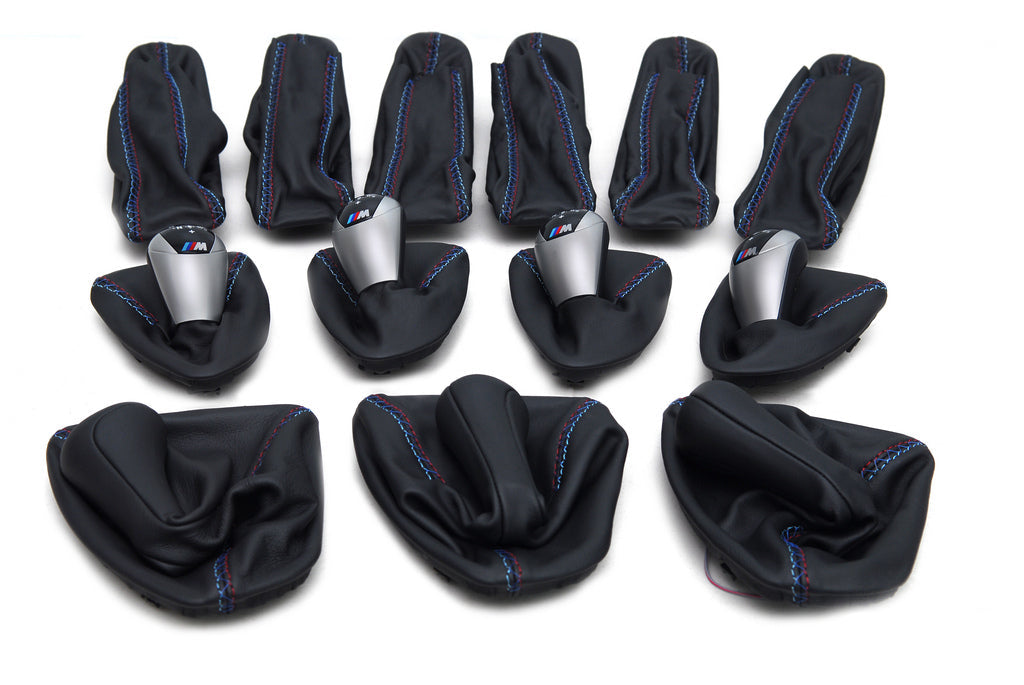 IND E9X M3 Tri-Color Leather Shift Boot-Interior-Silicon Valley Bimmer