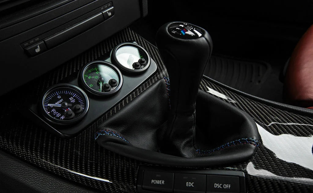 IND E9X M3 Tri-Color Leather Shift Boot-Interior-Silicon Valley Bimmer