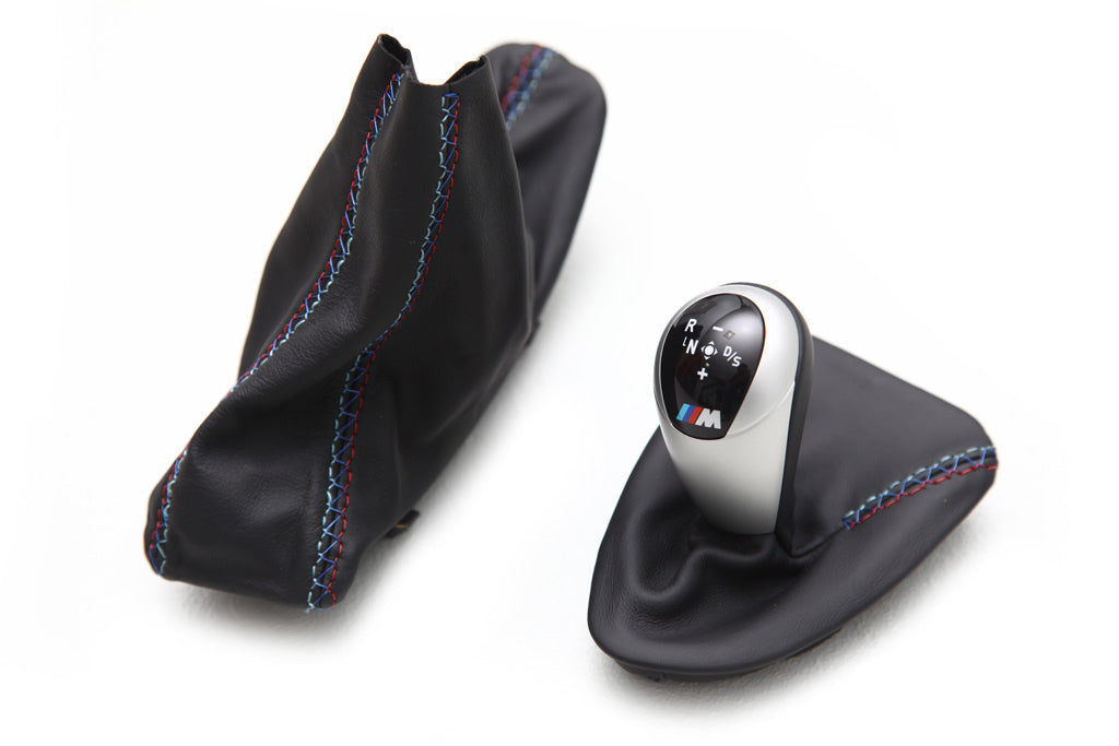 IND E9X M3 Tri-Color Leather Shift Boot-Interior-Silicon Valley Bimmer