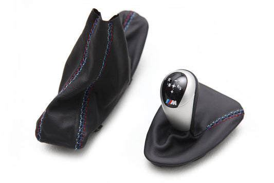 IND E9X M3 Tri-Color Leather Shift Boot-Interior-Silicon Valley Bimmer