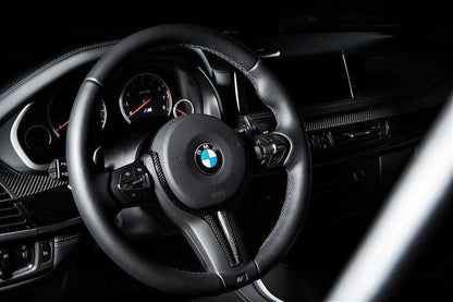 IND F-Chassis Carbon Steering Wheel Trim-Interior-Silicon Valley Bimmer