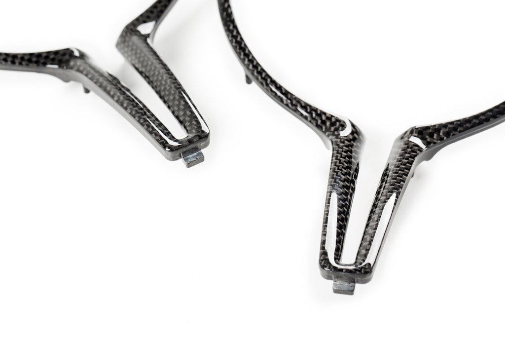 IND F-Chassis Carbon Steering Wheel Trim-Interior-Silicon Valley Bimmer