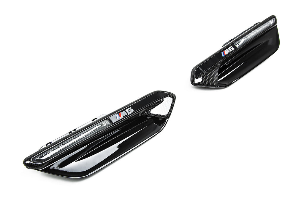 IND F06 / F12 / F13 M6 Carbon Fiber Side Marker Set-Exterior-Silicon Valley Bimmer