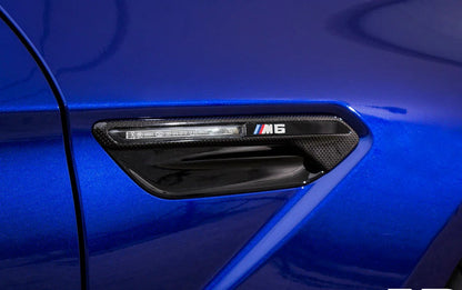 IND F06 / F12 / F13 M6 Carbon Fiber Side Marker Set-Exterior-Silicon Valley Bimmer