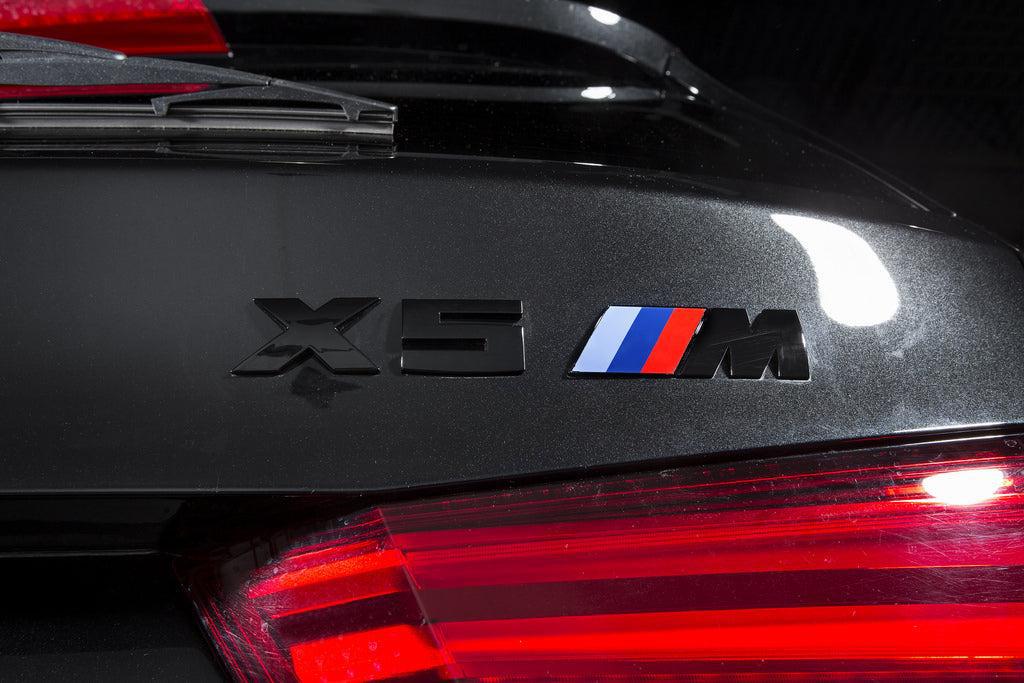 IND F85 X5M Painted Trunk Emblem-Exterior-Silicon Valley Bimmer