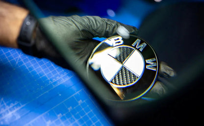 IND F87 M2 Carbon BMW Roundel Set-Exterior-Silicon Valley Bimmer