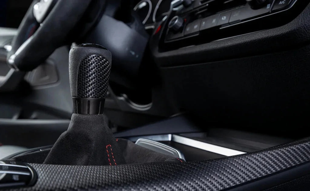 IND F87 M2 Matte Carbon Stitched Shift Boot - 6MT-Interior-Silicon Valley Bimmer