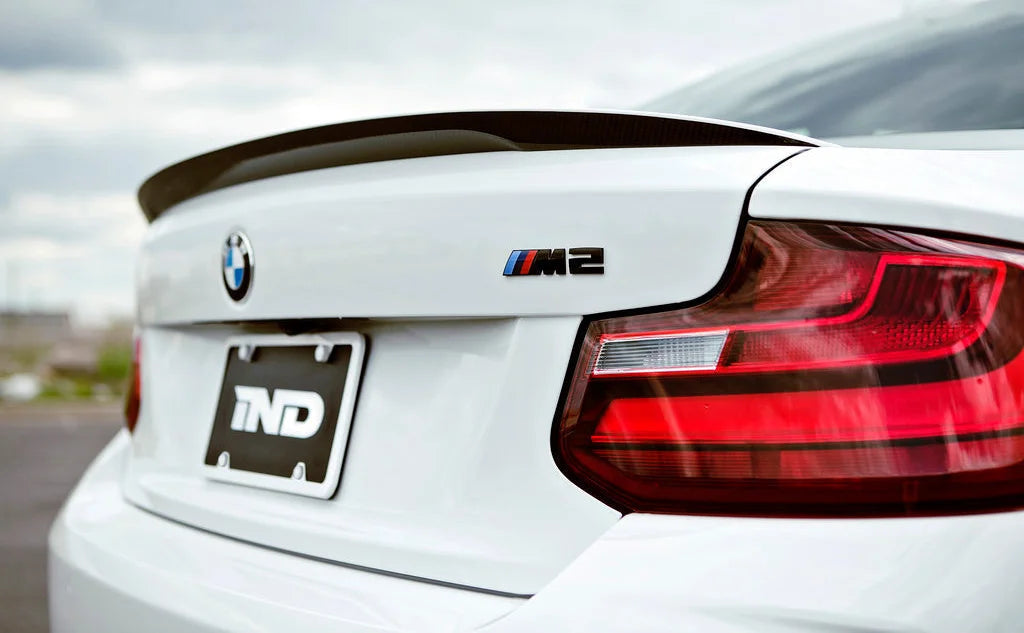 IND F87 M2 Painted Trunk Emblem-Exterior-Silicon Valley Bimmer