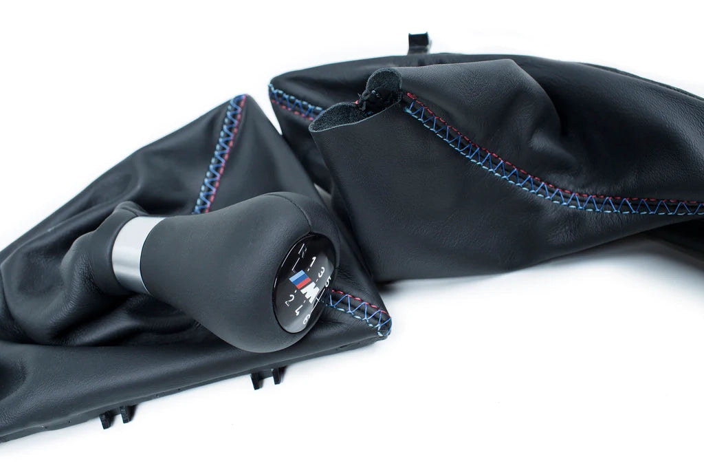 IND F8X M3 / M4 Tri-Color Leather Boot Set - Cross Stitch-Interior-Silicon Valley Bimmer