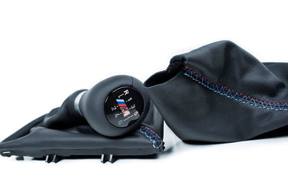 IND F8X M3 / M4 Tri-Color Leather Boot Set - Cross Stitch-Interior-Silicon Valley Bimmer