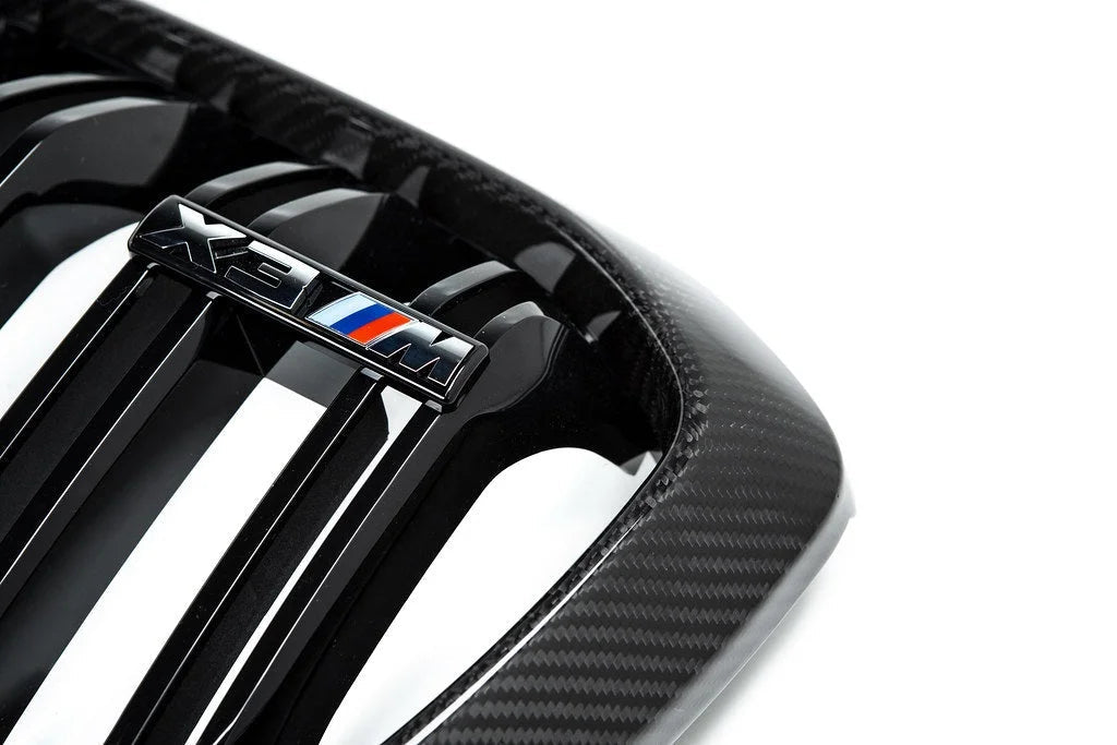 IND F97 X3M / F98 X4M Pre-LCI Carbon Front Grille Set-Exterior-Silicon Valley Bimmer