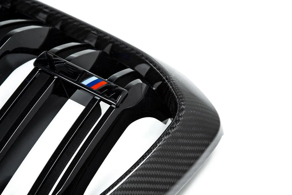 IND F97 X3M / F98 X4M Pre-LCI Carbon Front Grille Set-Exterior-Silicon Valley Bimmer