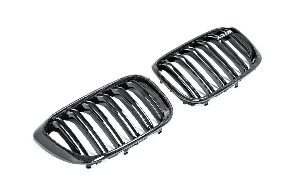 IND F97 X3M / F98 X4M Pre-LCI Carbon Front Grille Set-Exterior-Silicon Valley Bimmer