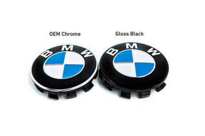 IND Gloss Black Wheel Center Cap Set - 56mm-Wheels-Silicon Valley Bimmer