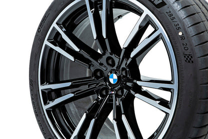 IND Gloss Black Wheel Center Cap Set - 56mm-Wheels-Silicon Valley Bimmer