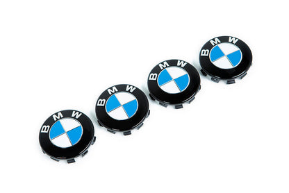 IND Gloss Black Wheel Center Cap Set - 56mm-Wheels-Silicon Valley Bimmer
