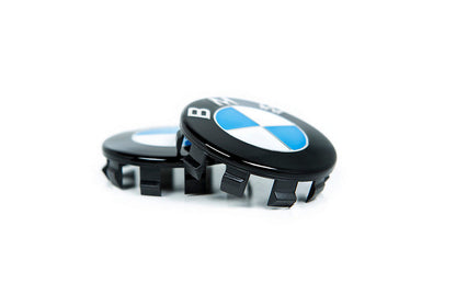 IND Gloss Black Wheel Center Cap Set - 56mm-Wheels-Silicon Valley Bimmer