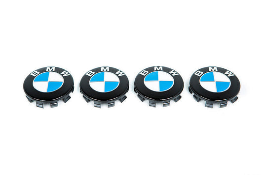 IND Gloss Black Wheel Center Cap Set - 56mm-Wheels-Silicon Valley Bimmer
