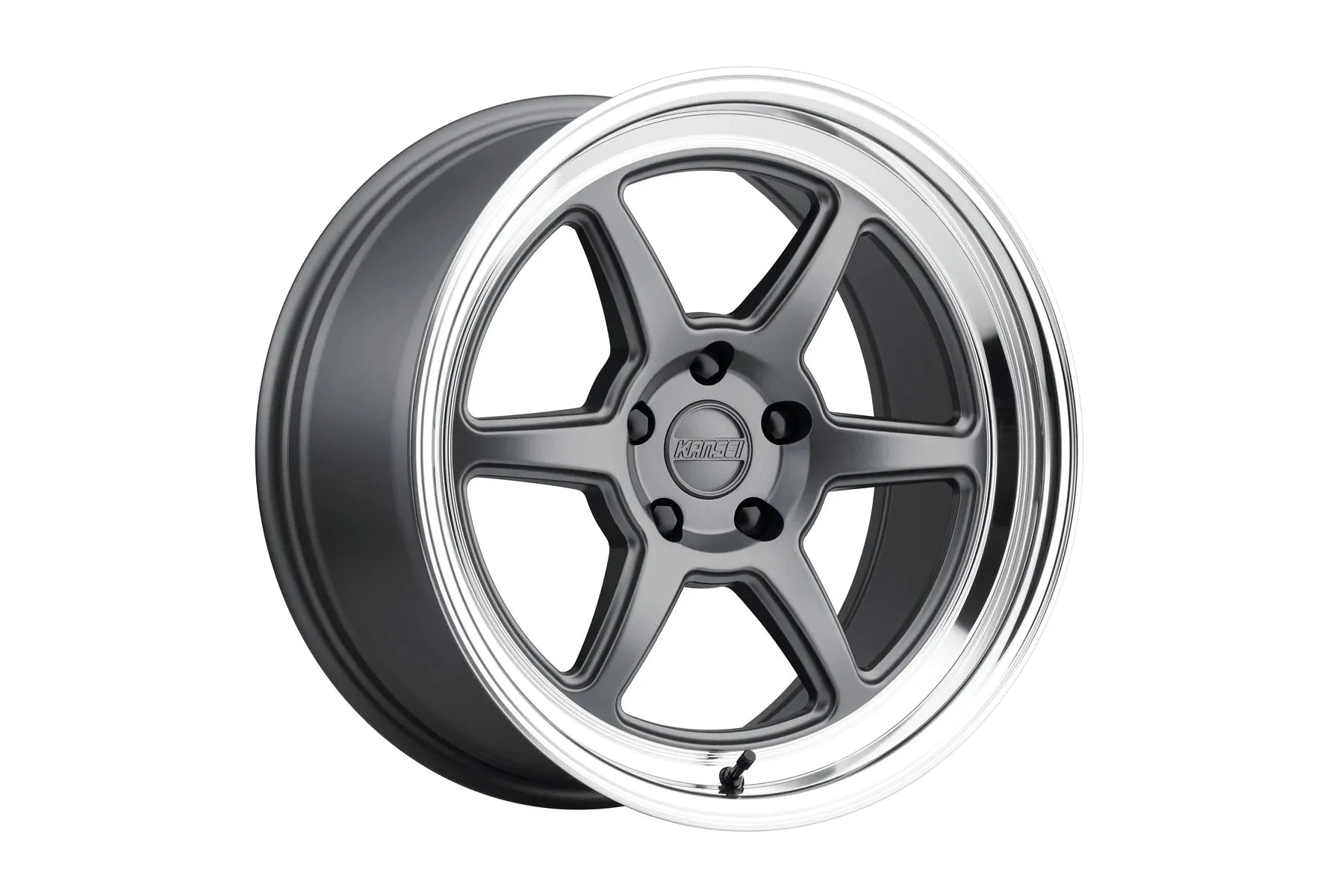 Kansei Wheels Roku - Matte Grey with Bright Machined Lip-Wheels-Silicon Valley Bimmer