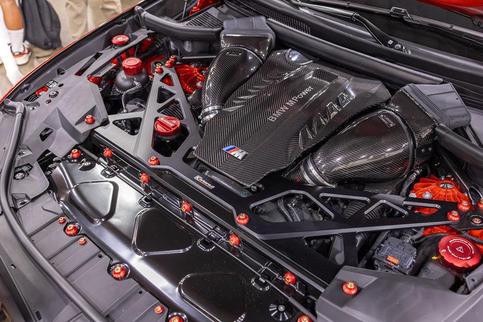 Karbonius Aluminum Strut Brace | BMW F95 X5M / F96 X6M / G09 XM-Suspension-Silicon Valley Bimmer