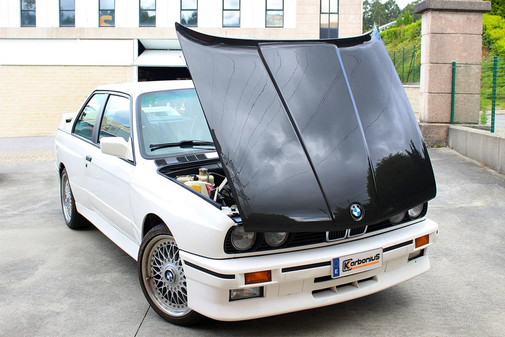 Karbonius E30 3-Series Carbon Hood-Exterior-Silicon Valley Bimmer