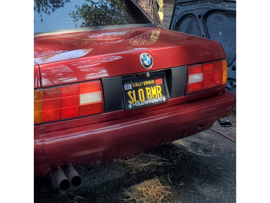 Late Model E30 Plate Filler (Heckblende)-Exterior-Silicon Valley Bimmer