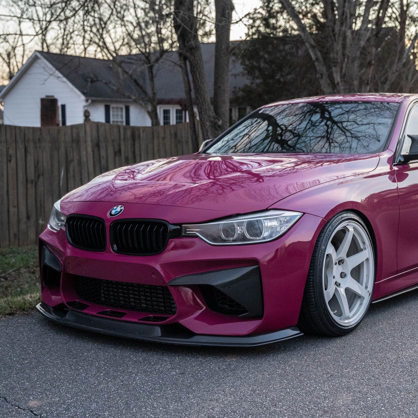 M2 Designed F30 Suvneer Motorsports™ Carbon Fiber Front Lip-Exterior-Silicon Valley Bimmer