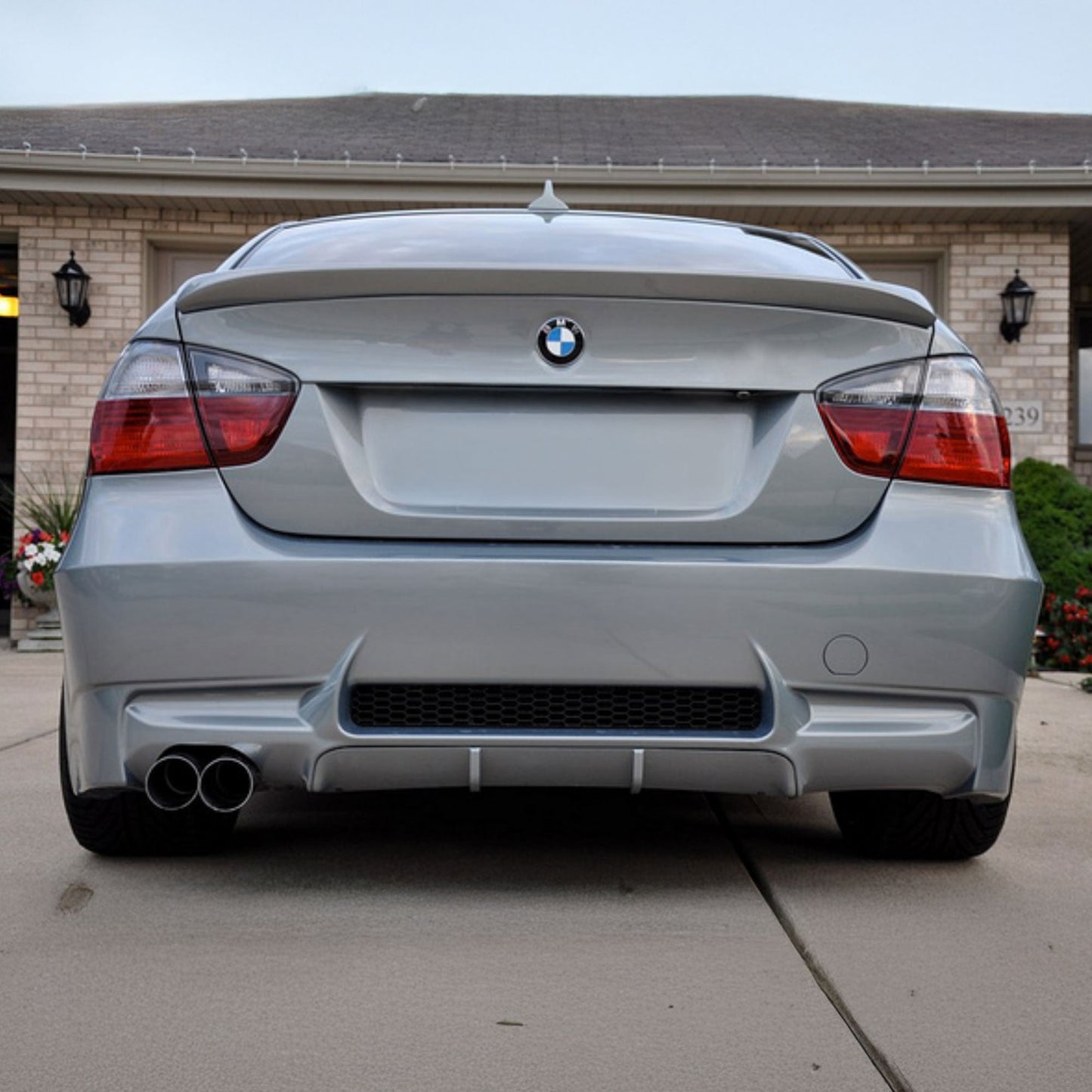 M3 Designed E90 Rear Bumper - Single Exhaust-Exterior-Silicon Valley Bimmer