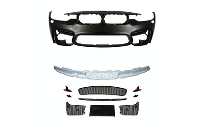 M3 Designed F30 Air Front Bumper-Exterior-Silicon Valley Bimmer