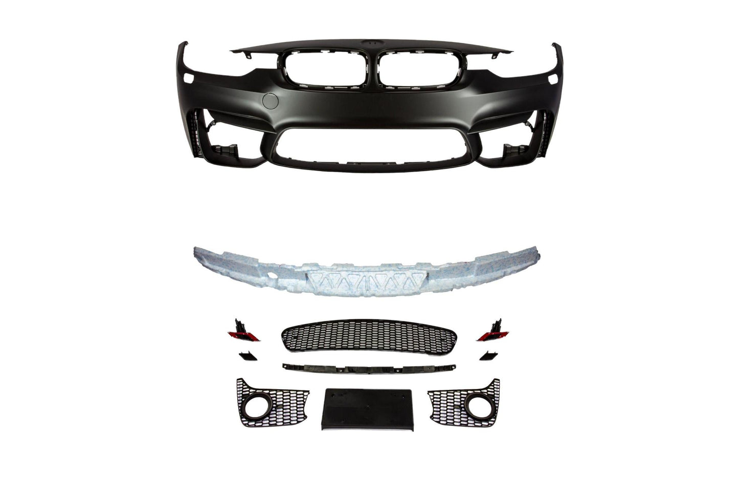 M3 Designed F30 Fog Front Bumper-Exterior-Silicon Valley Bimmer