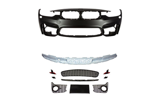 M3 Designed F30 Fog Front Bumper-Exterior-Silicon Valley Bimmer
