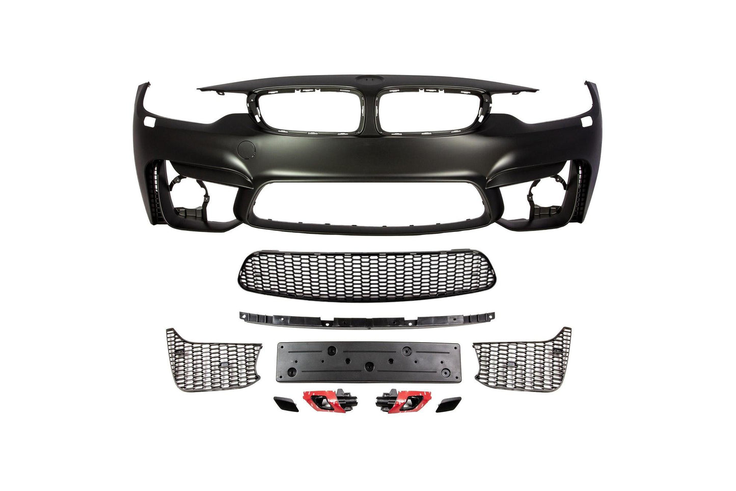M4 Designed F32 Air Front Bumper-Exterior-Silicon Valley Bimmer
