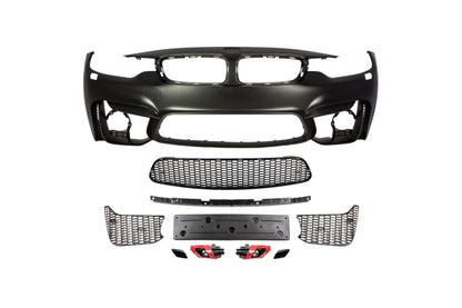 M4 Designed F32 Air Front Bumper-Exterior-Silicon Valley Bimmer