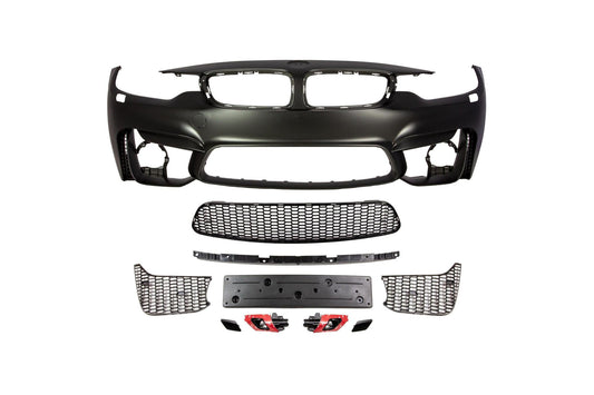 M4 Designed F32 Air Front Bumper-Exterior-Silicon Valley Bimmer